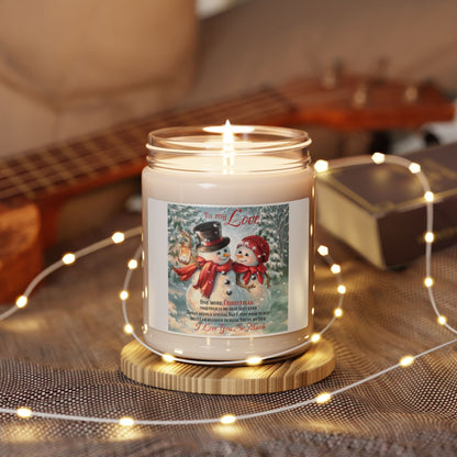 Scented Soy Candle, 9oz Christmas decoration I love you so much