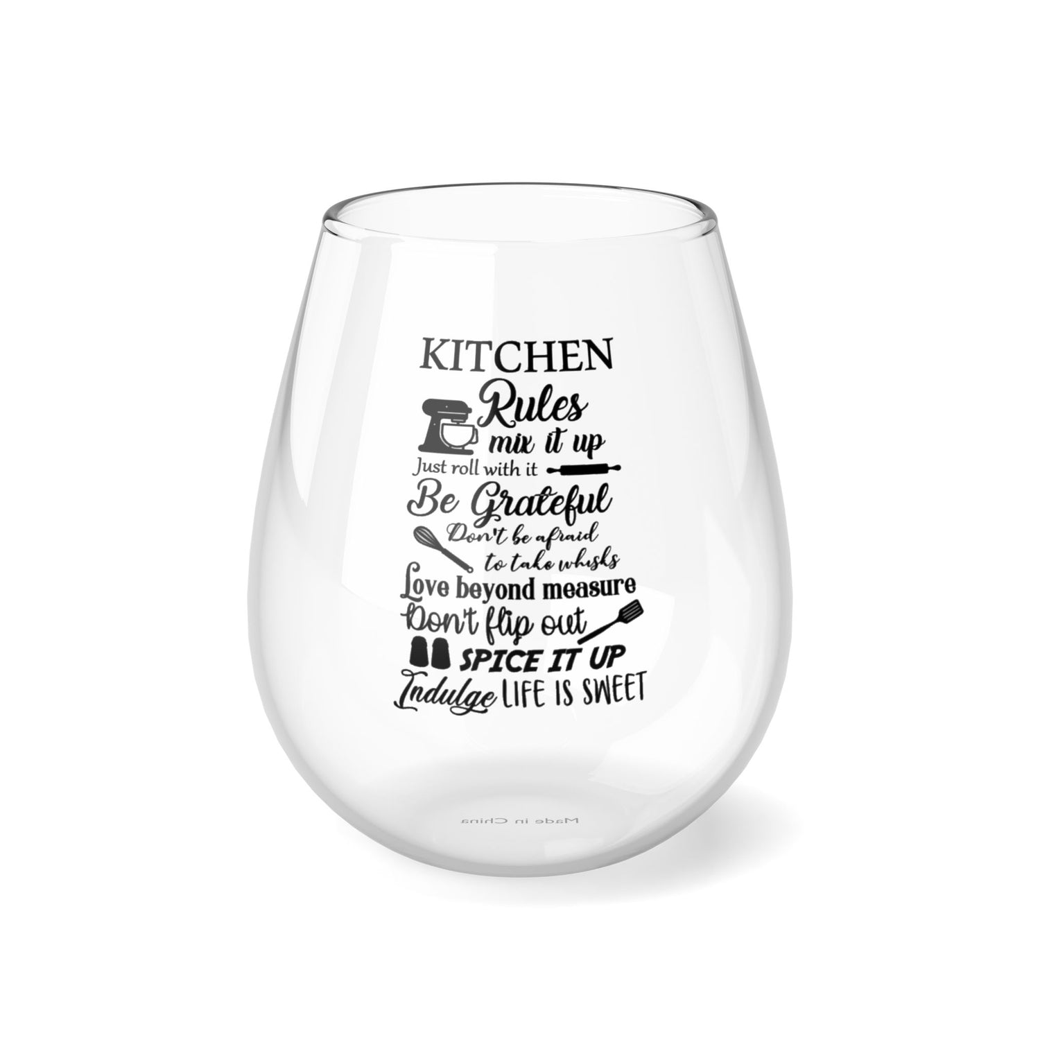 Stemless Wine Glass, 11.75oz Kitchen rules