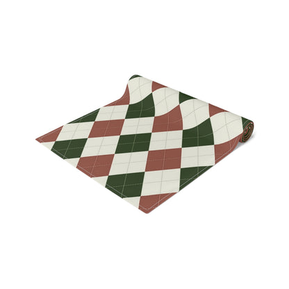 Table Runner (Cotton, Poly) Xmas decor pattern