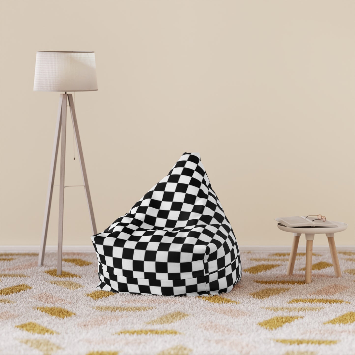 Bean Bag Cover Monochrome Modern Design