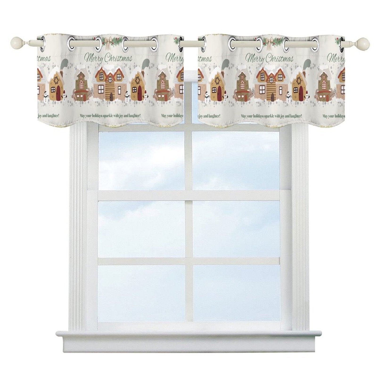 Merry Christmas Window Valances