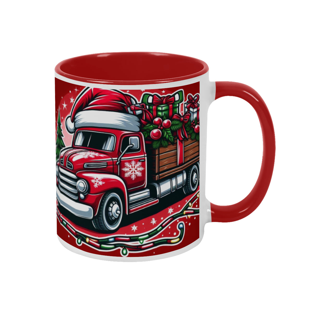 Mug Christmas red Santa Claus Truck decoration