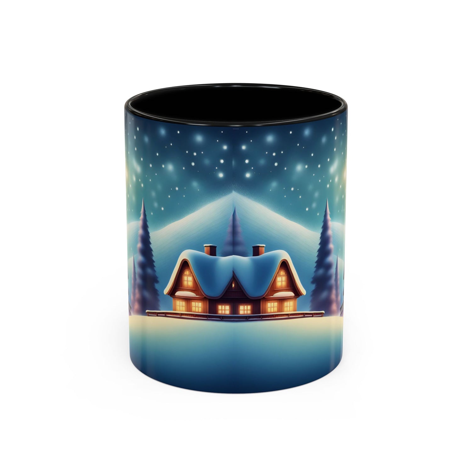 Accent Coffee Mug Winter Scenery