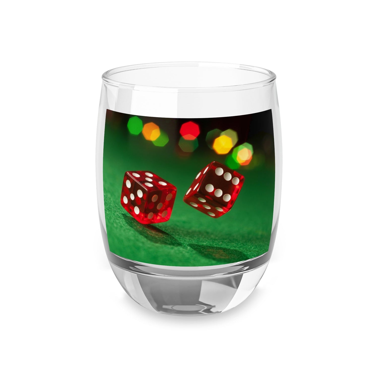 Whiskey Glass Two dices