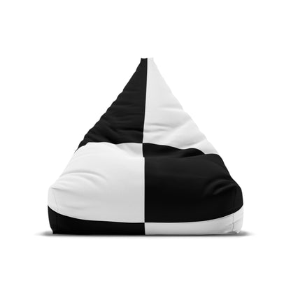 Bean Bag Chair Cover Black and White