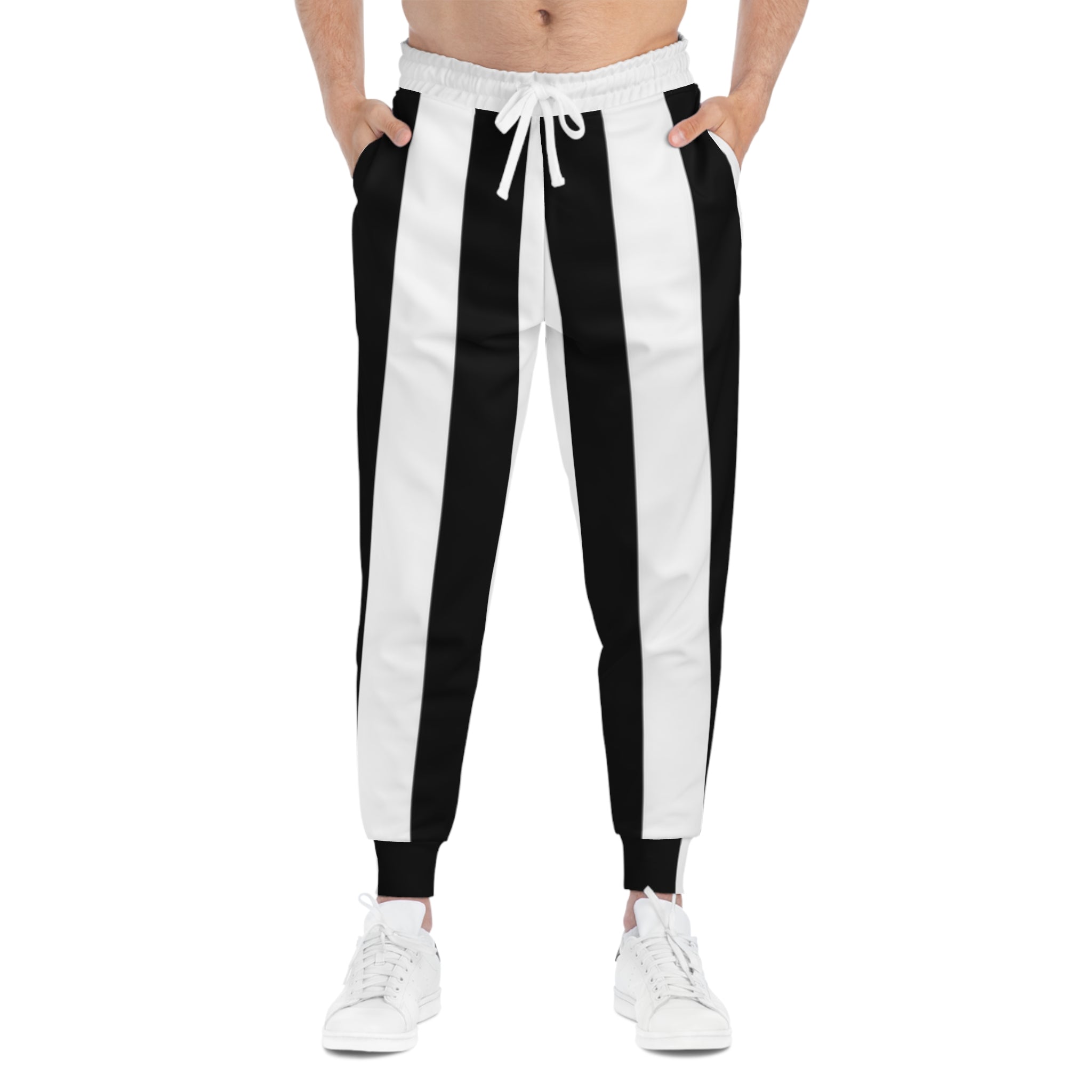 Athletic Joggers (AOP) black and white