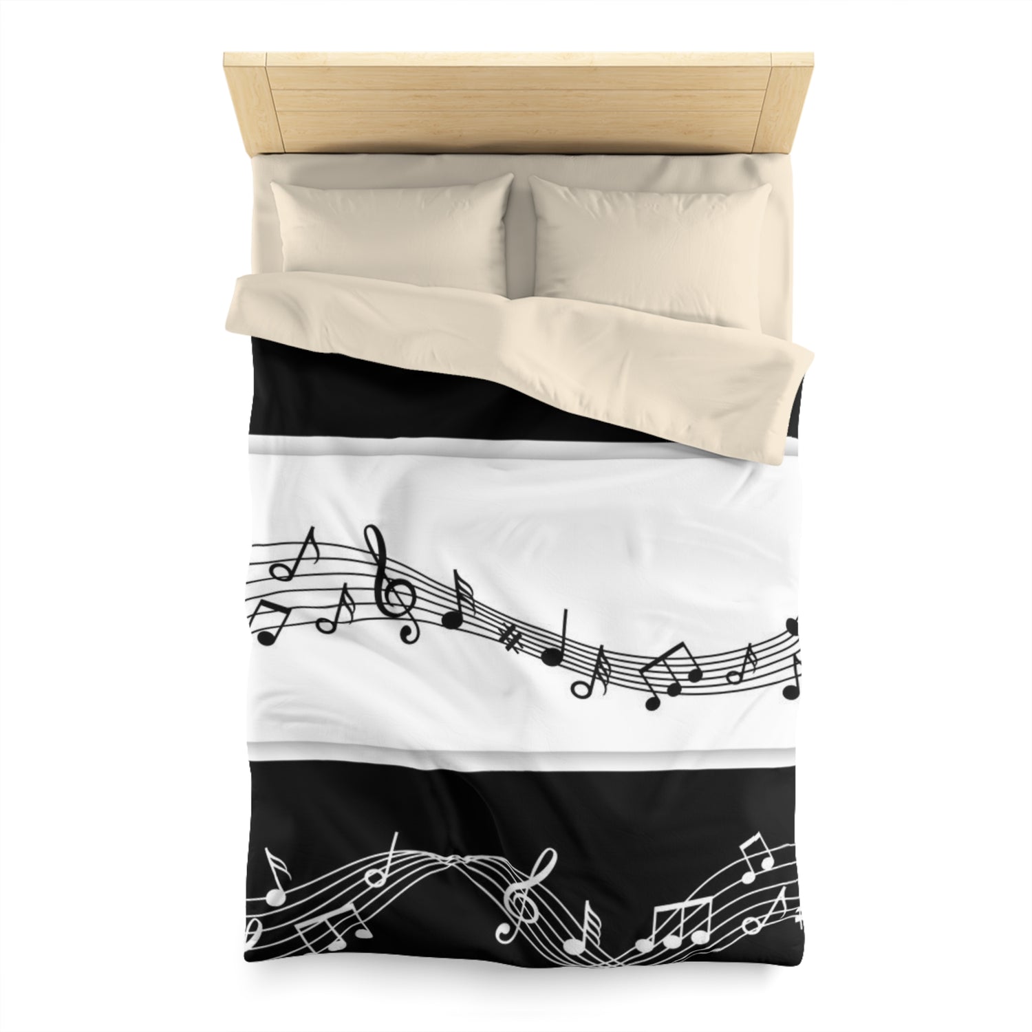 Microfiber Duvet Cover Music