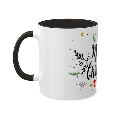 Merry Christmas Colorful Mugs, 11oz