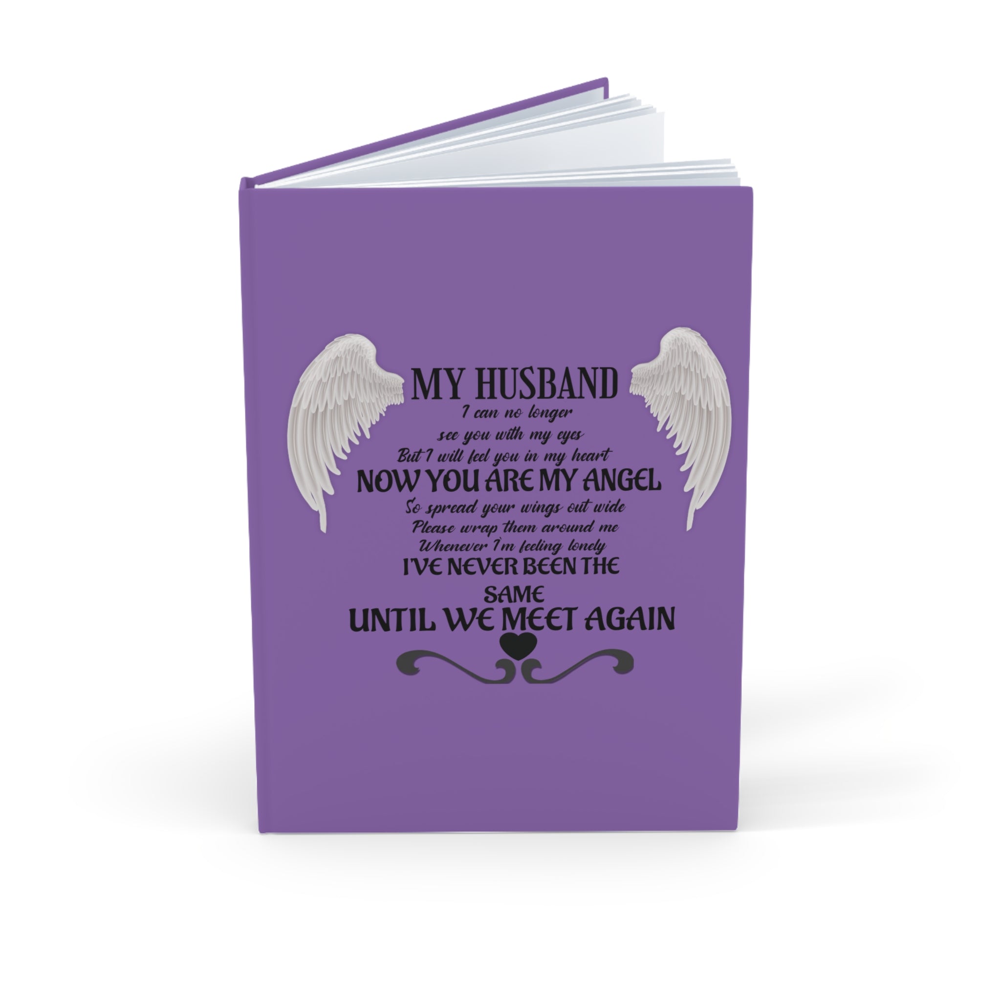 Hardcover Journal (A5) My Husband you are my Angel for letters to Husband Angel