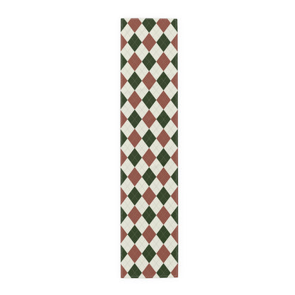 Table Runner (Cotton, Poly) Xmas decor pattern