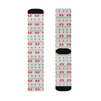 Sublimation Socks Christmas pattern