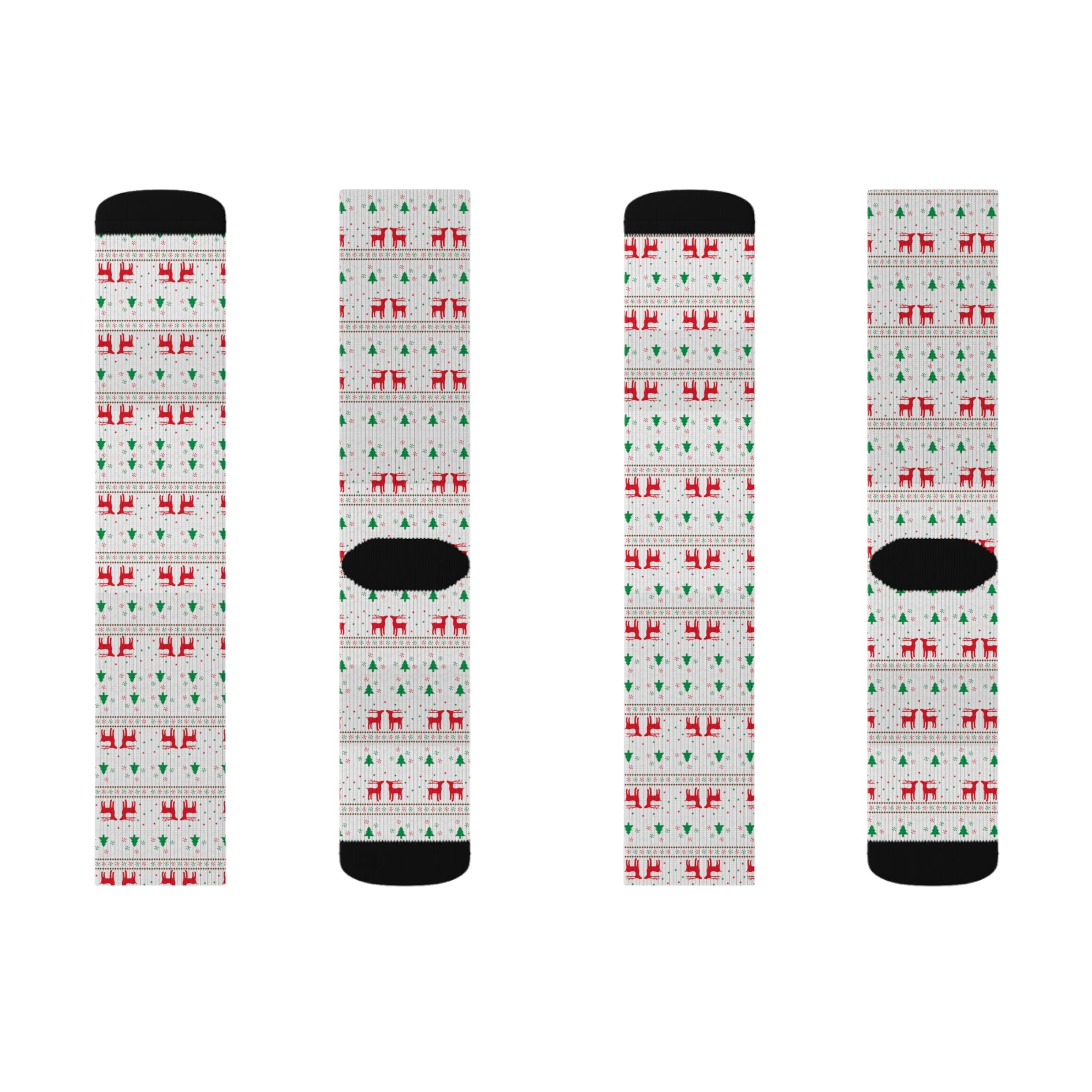 Sublimation Socks Christmas pattern