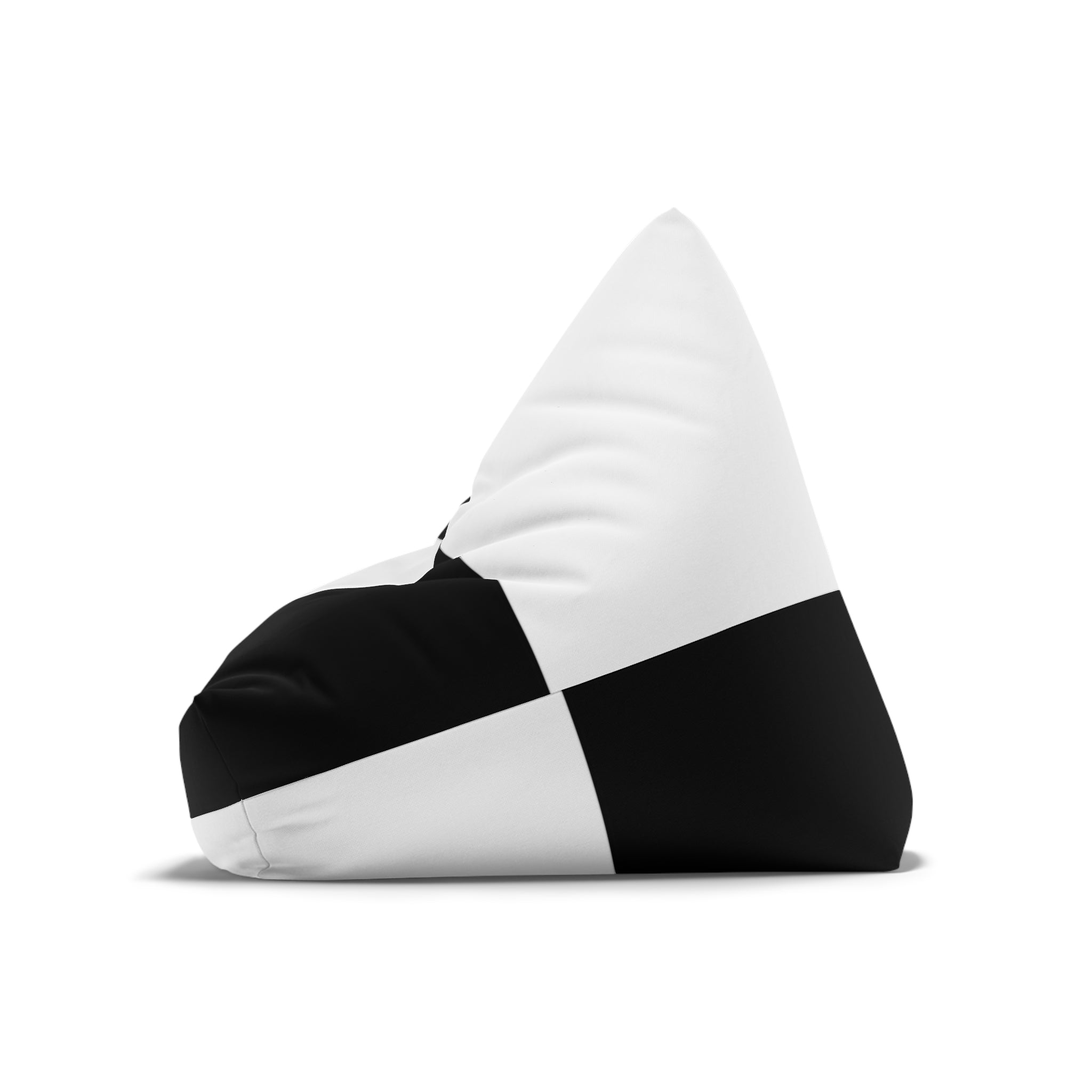 Bean Bag Chair Cover Black and White