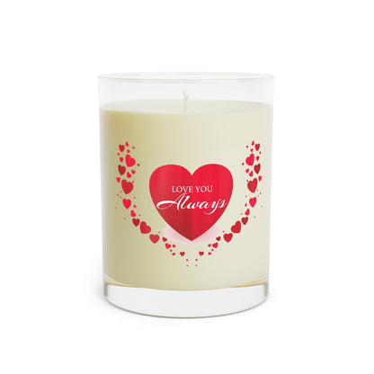 Scented Candle - Full Glass, 11oz I love you always