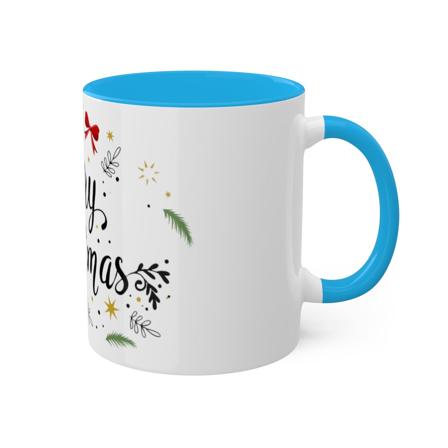 Merry Christmas Colorful Mugs, 11oz