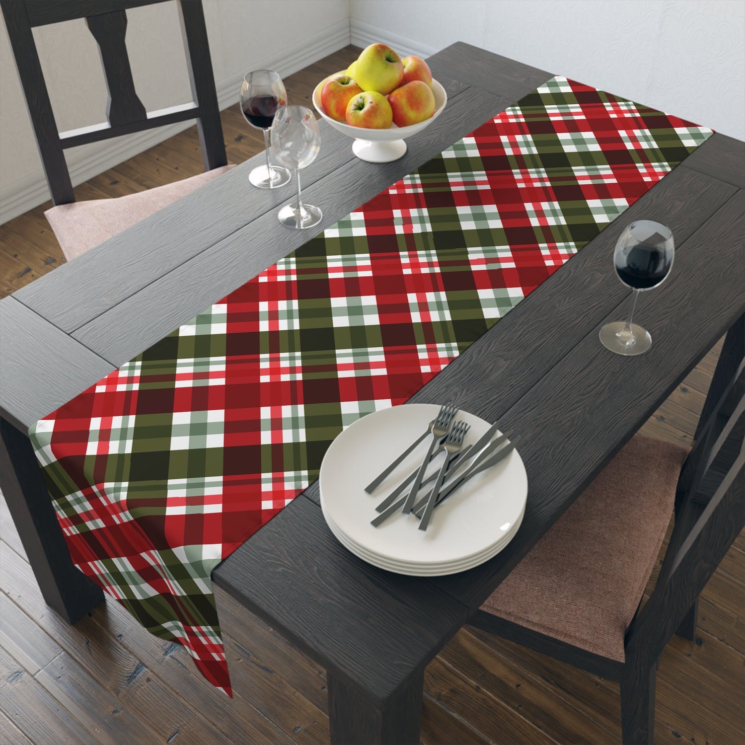 Table Runner (Cotton, Poly) Christmas pattern