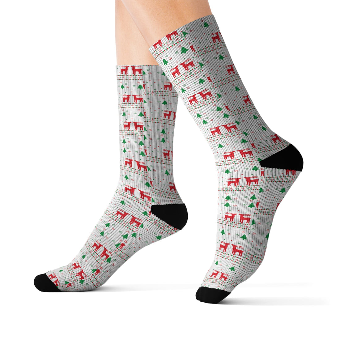 Sublimation Socks Christmas pattern