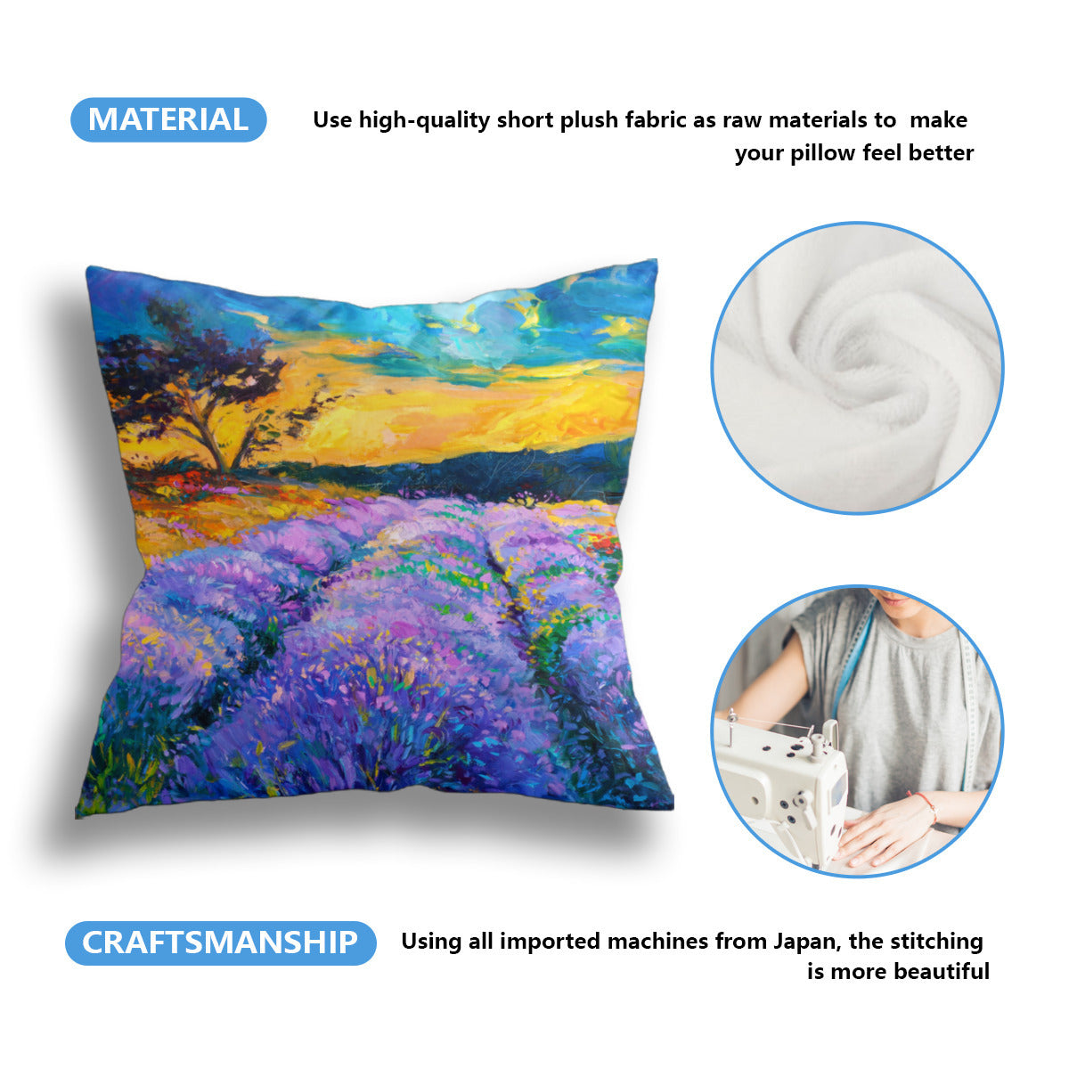 Cushion cover (6 sets, same sides)｜Polyester