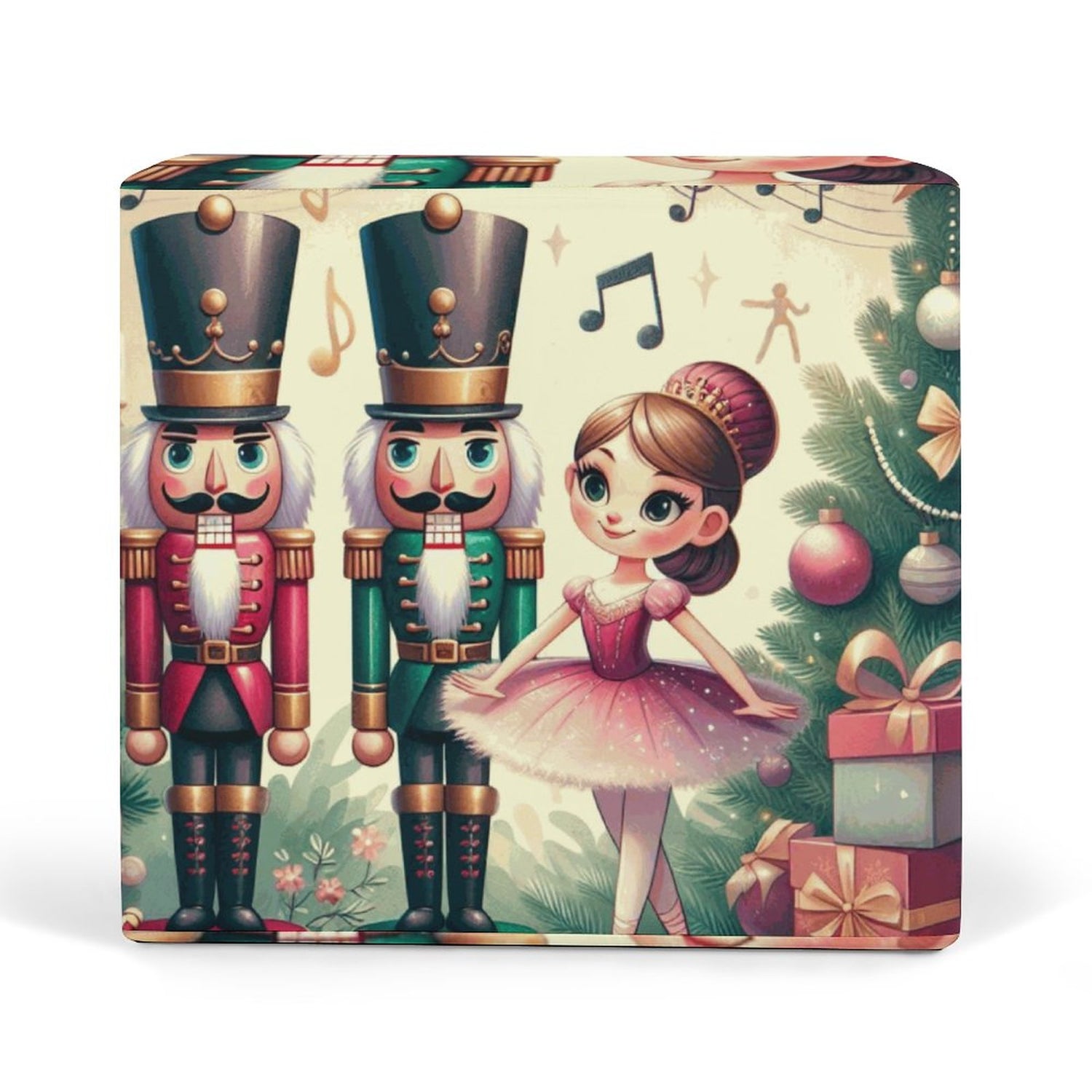 Christmas Nutcrackers Couch Outdoor Cover-25&quot;x25&quot;x4&quot;/64x64x10cm