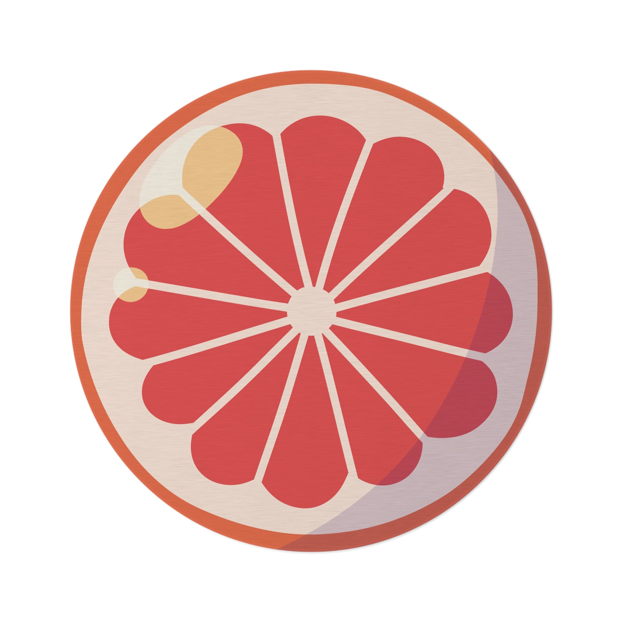 Elevate Your Space with a Stylish Round Rug in Grapefruit Shade