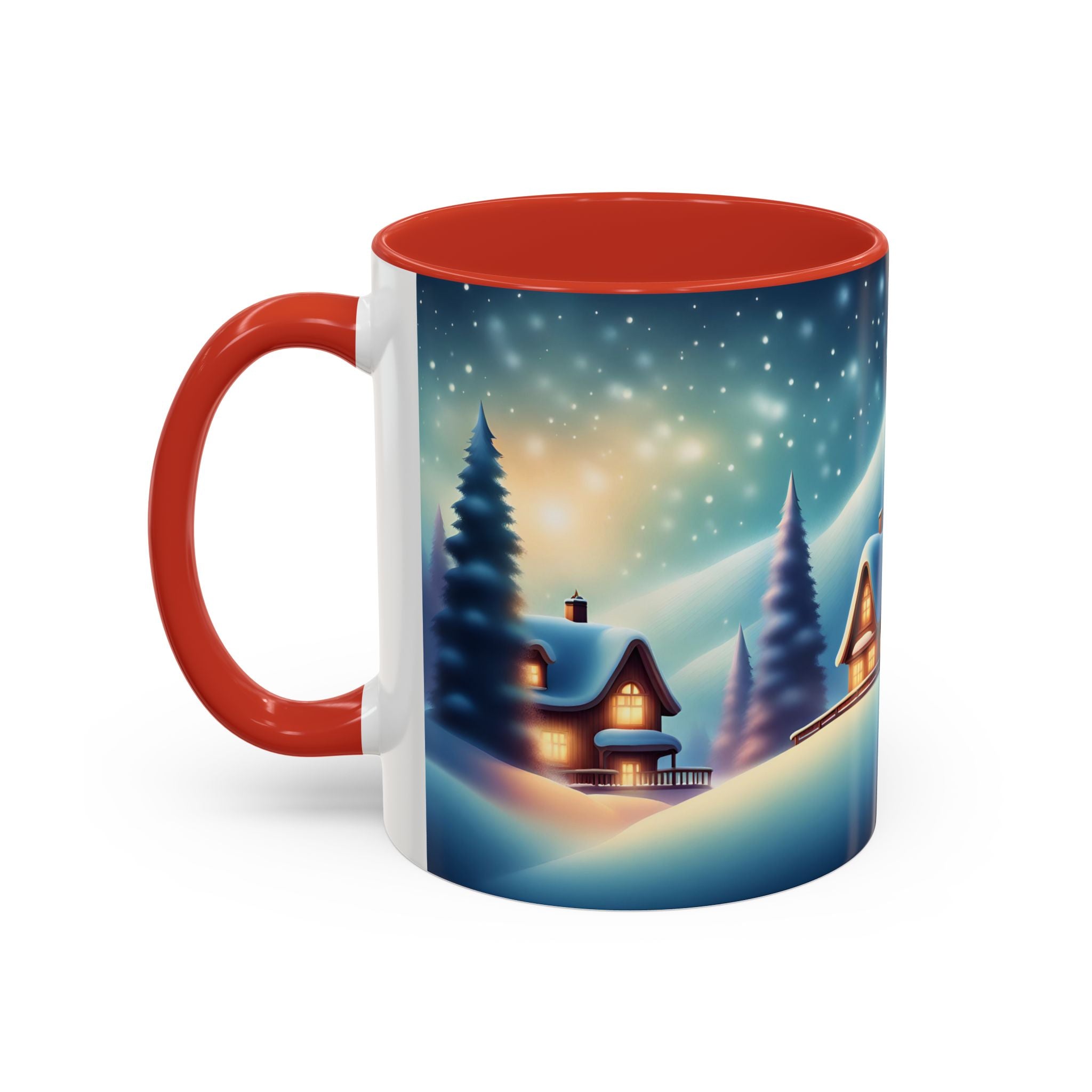 Accent Coffee Mug Winter Scenery