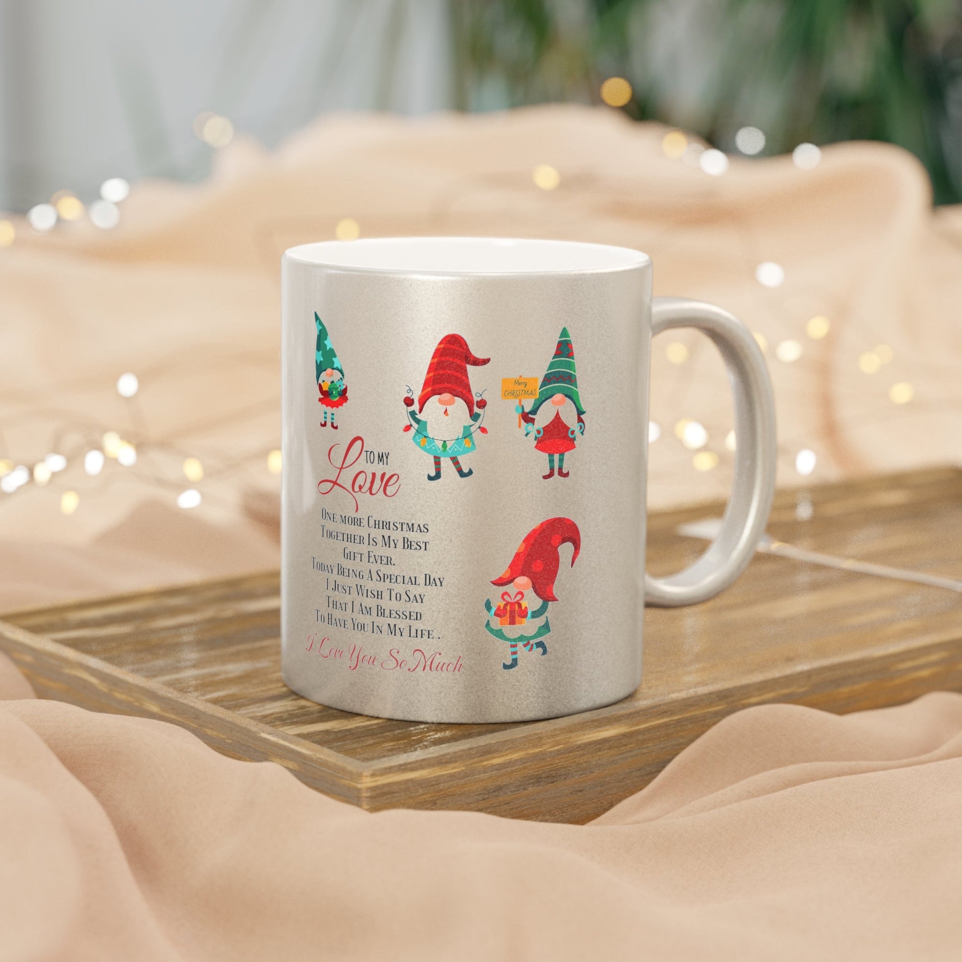 Metallic Mug (Silver\Gold) Merry Christmas to my Love