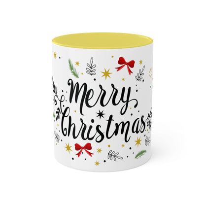 Merry Christmas Colorful Mugs, 11oz