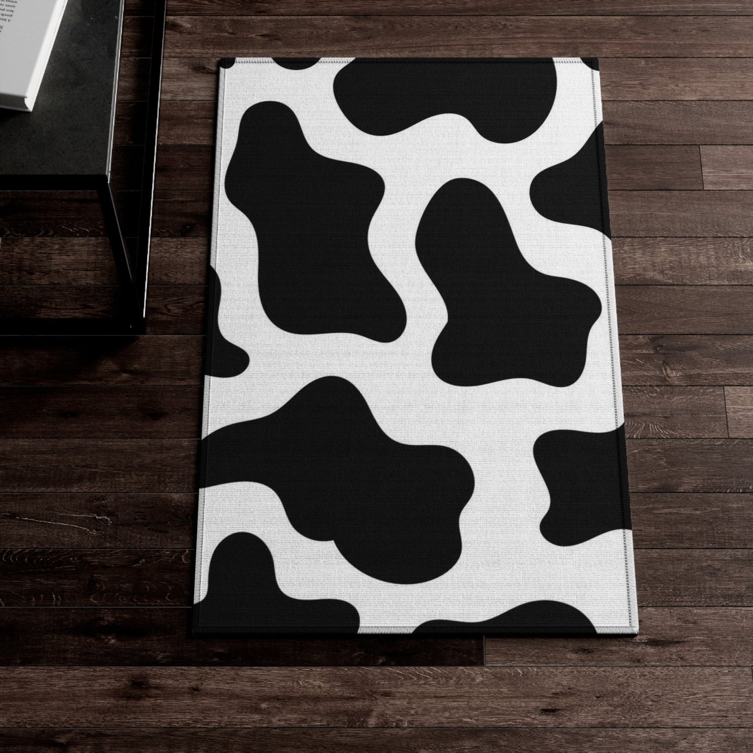 Dornier Rug Cow print,black and white