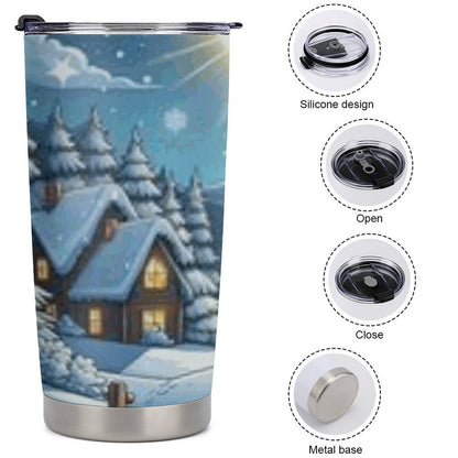 Car Travel Coffee Mug with Lid (All-Over Printing)