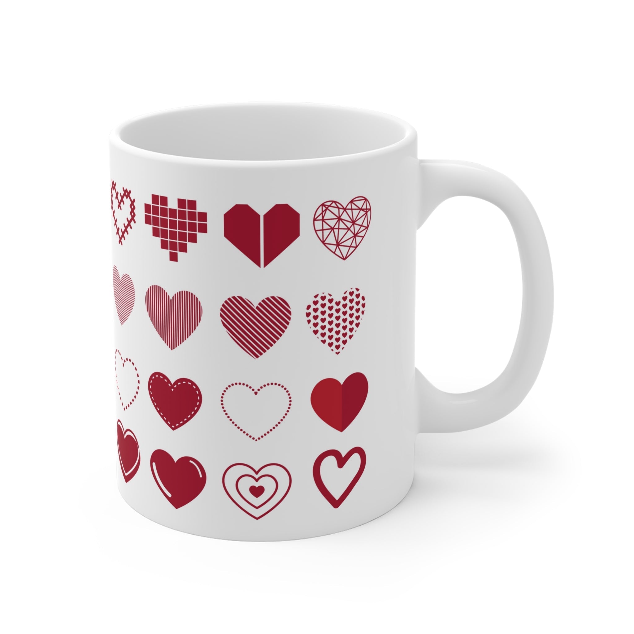 Ceramic Mugs (11oz\15oz\20oz) Hearts