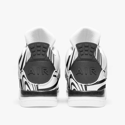 AJ4 Basketball Sneakers -White Sole