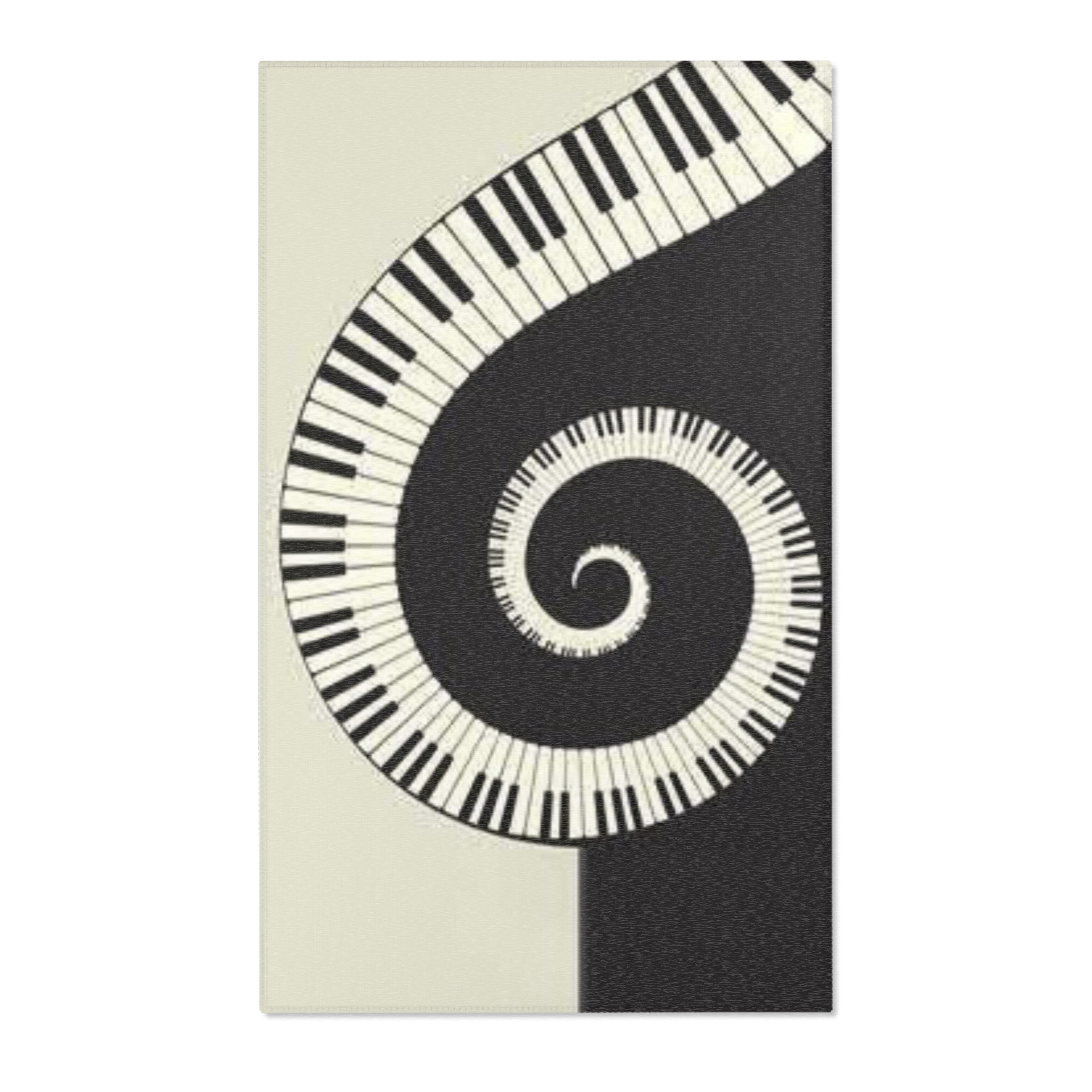 Area Rug Piano keyboard