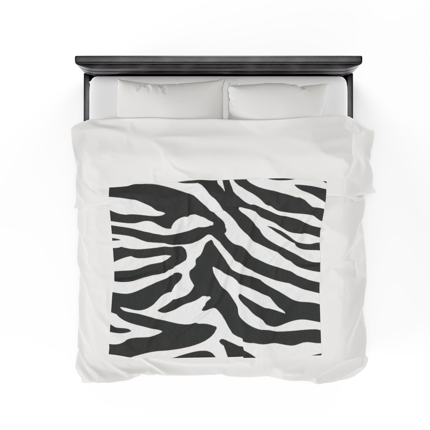 Velveteen Plush Blanket Zebra