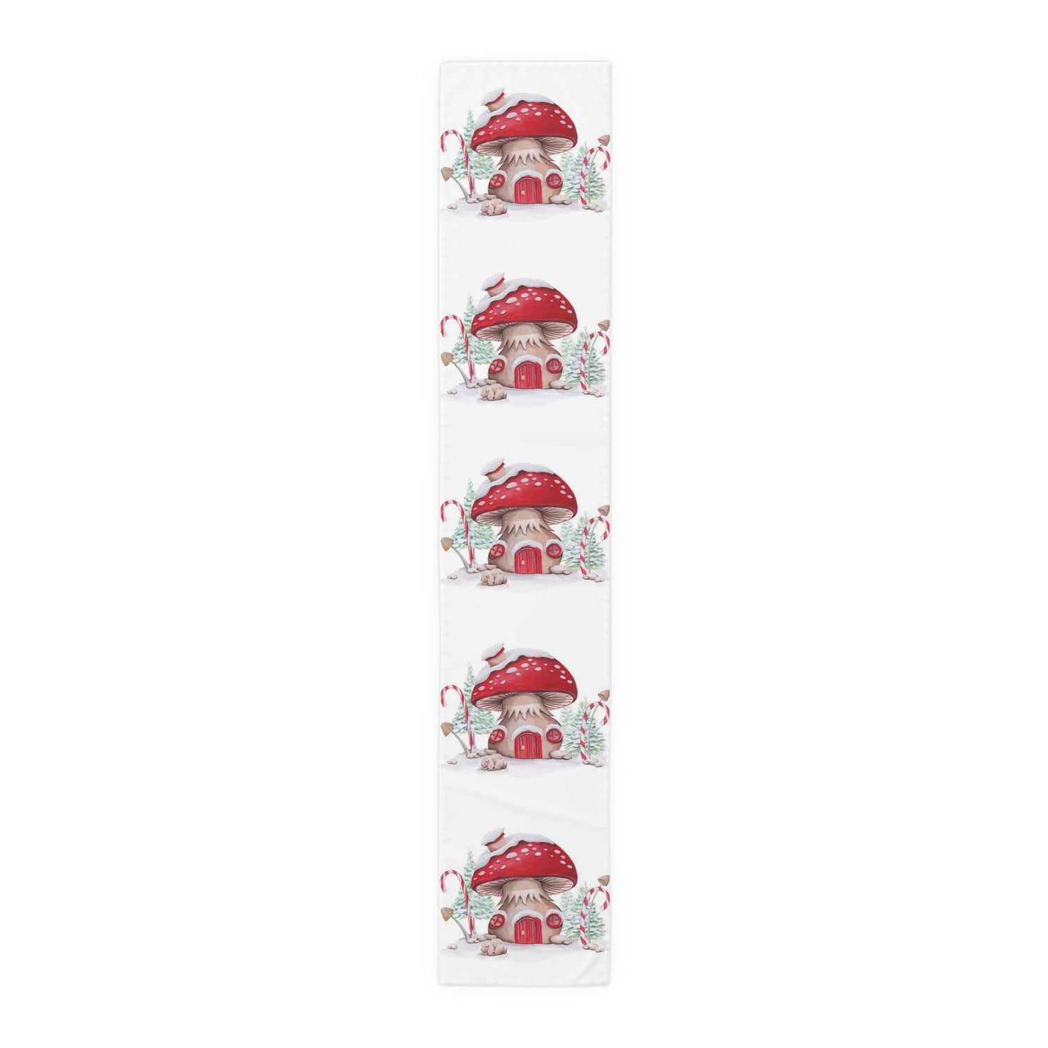 Table Runner (Cotton, Poly) Christmas decoration Mushrooms