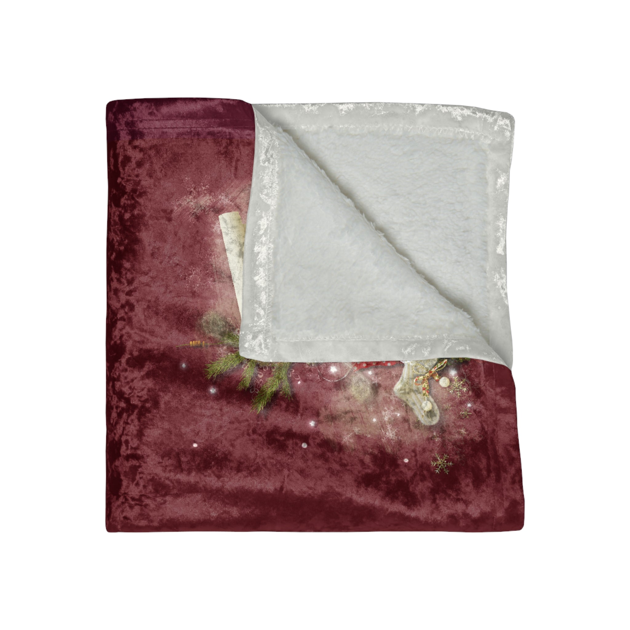 Crushed Velvet Blanket My dear Daughter merry Christmas