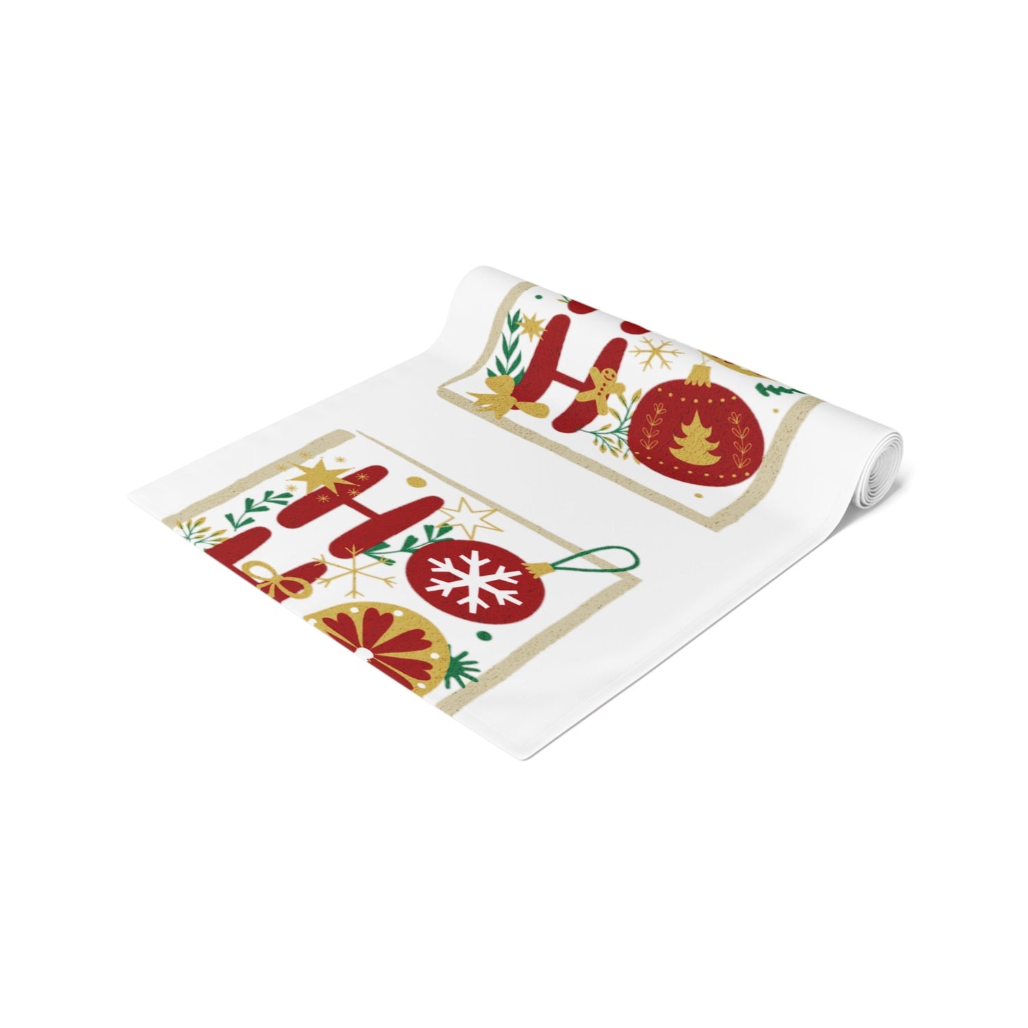 Table Runner (Cotton, Poly)Ho ho Christmas decoration