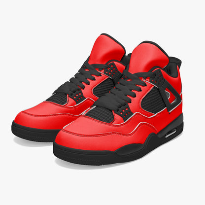 698. AJ4 Basketball Sneakers -Black Red