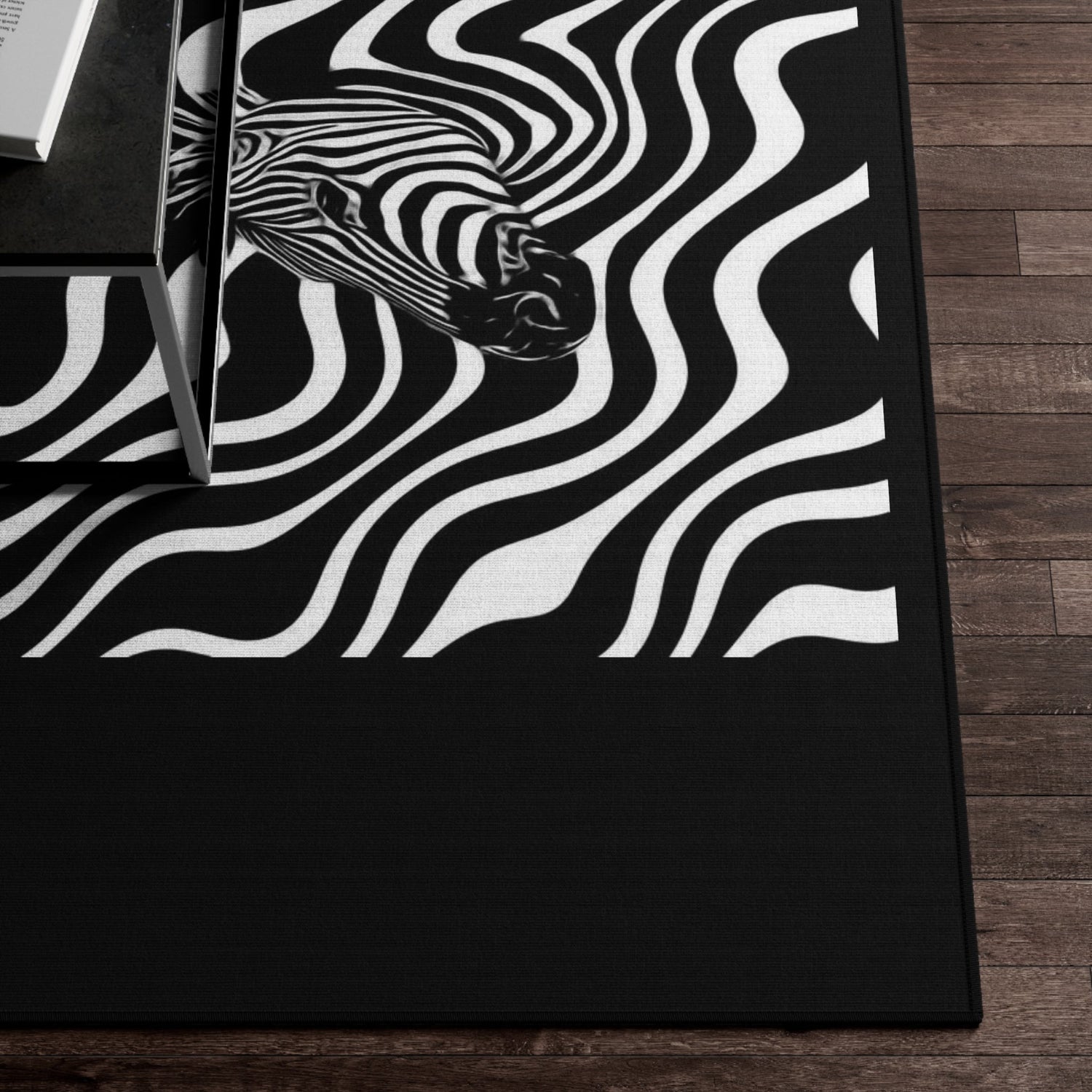 Dornier Rug Zebra on black