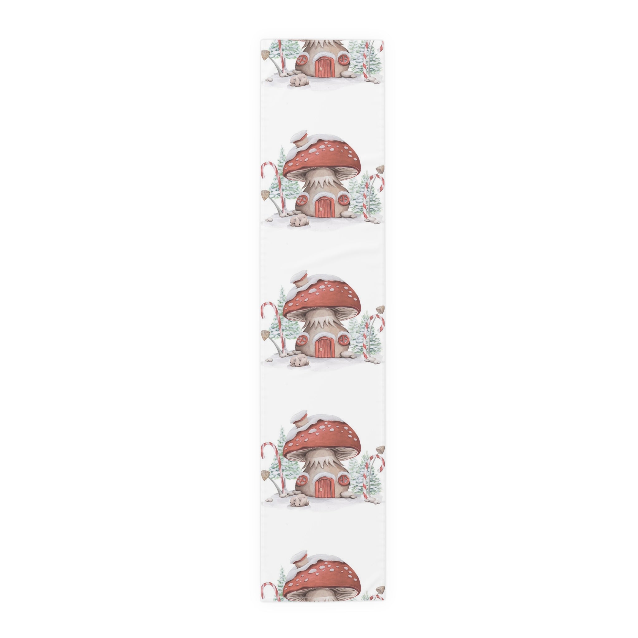 Table Runner (Cotton, Poly) Christmas decoration Mushrooms