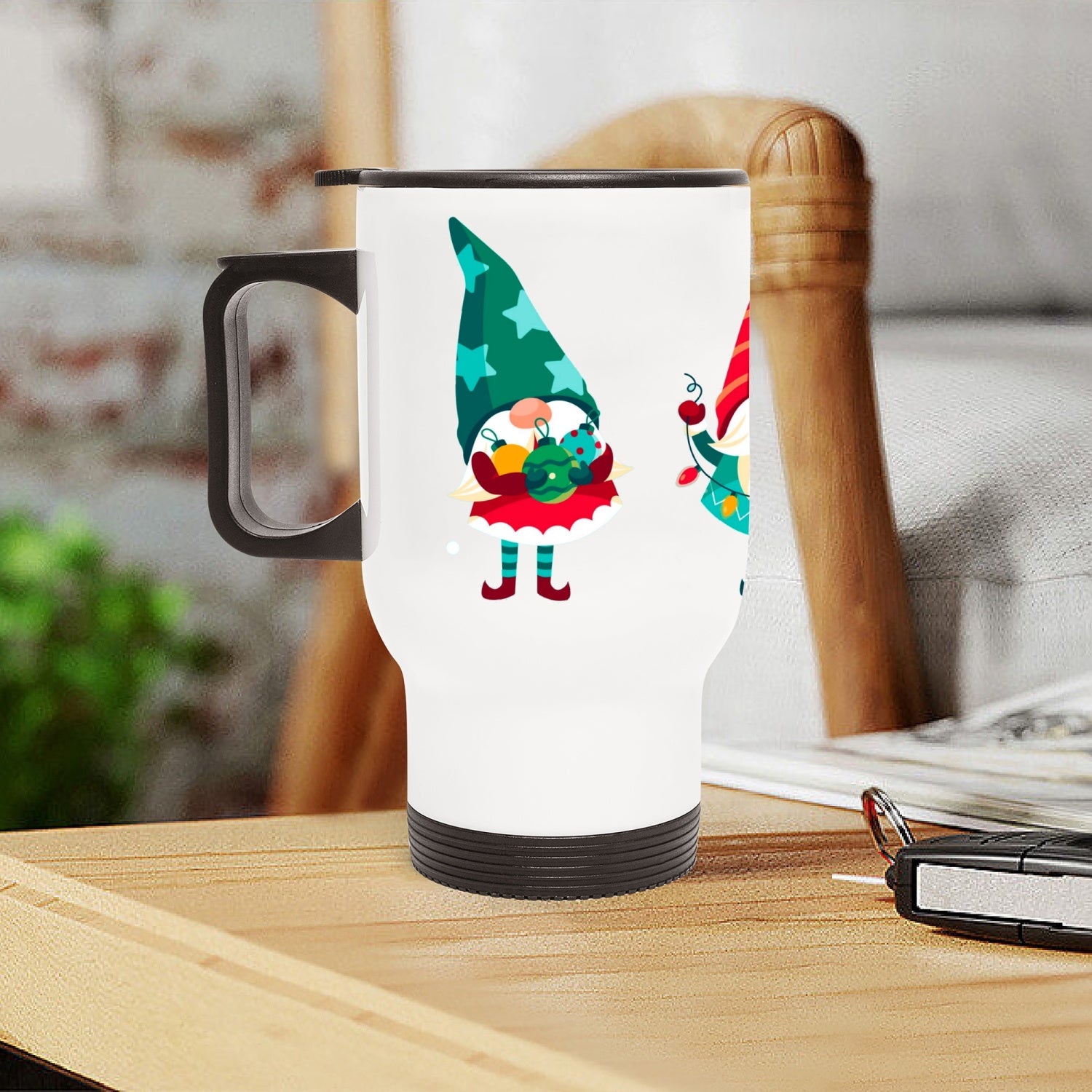 Insulated Tumbler (With Handle) Christmas decoration Dwarfs