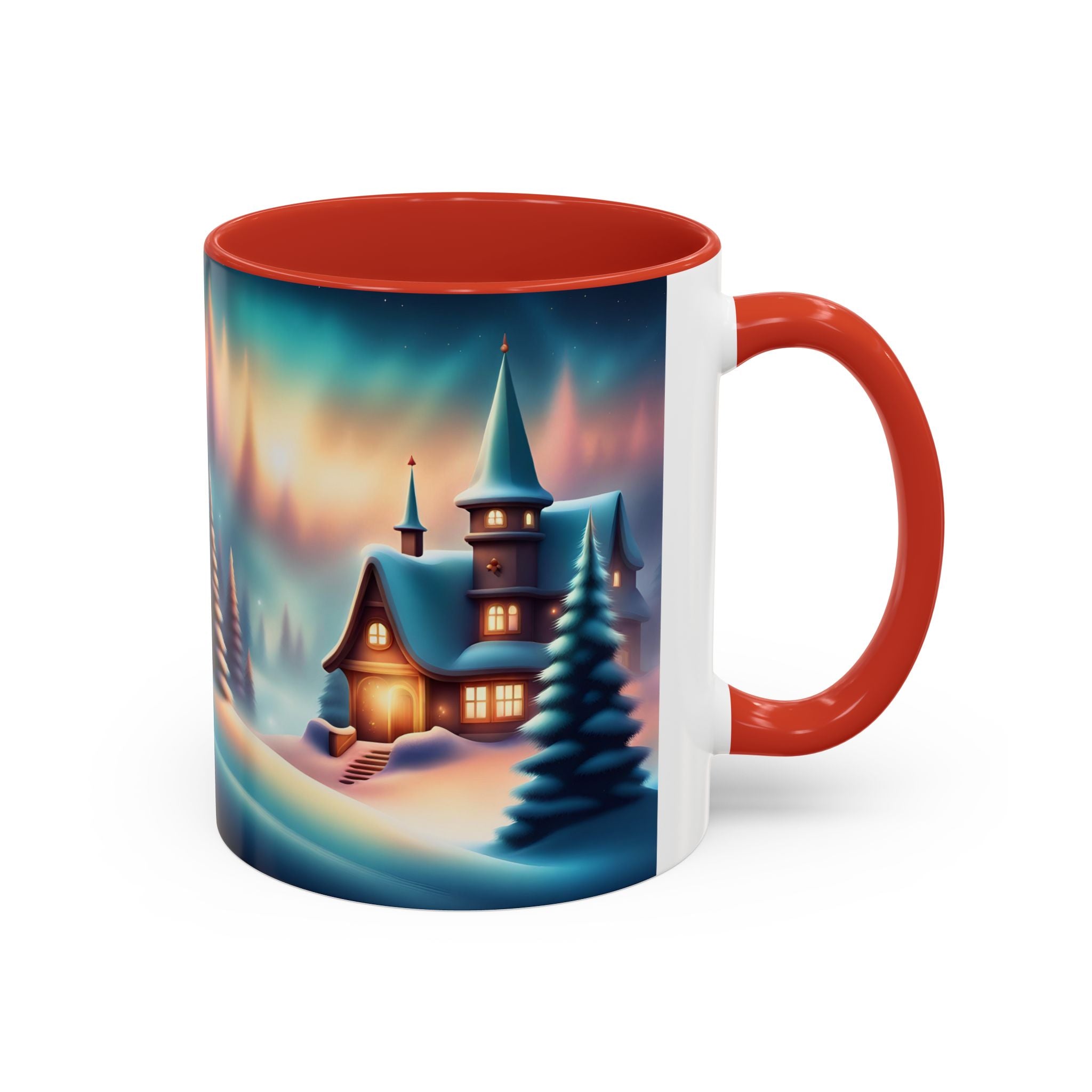 Accent Coffee Mug Winter Scenery Christmas