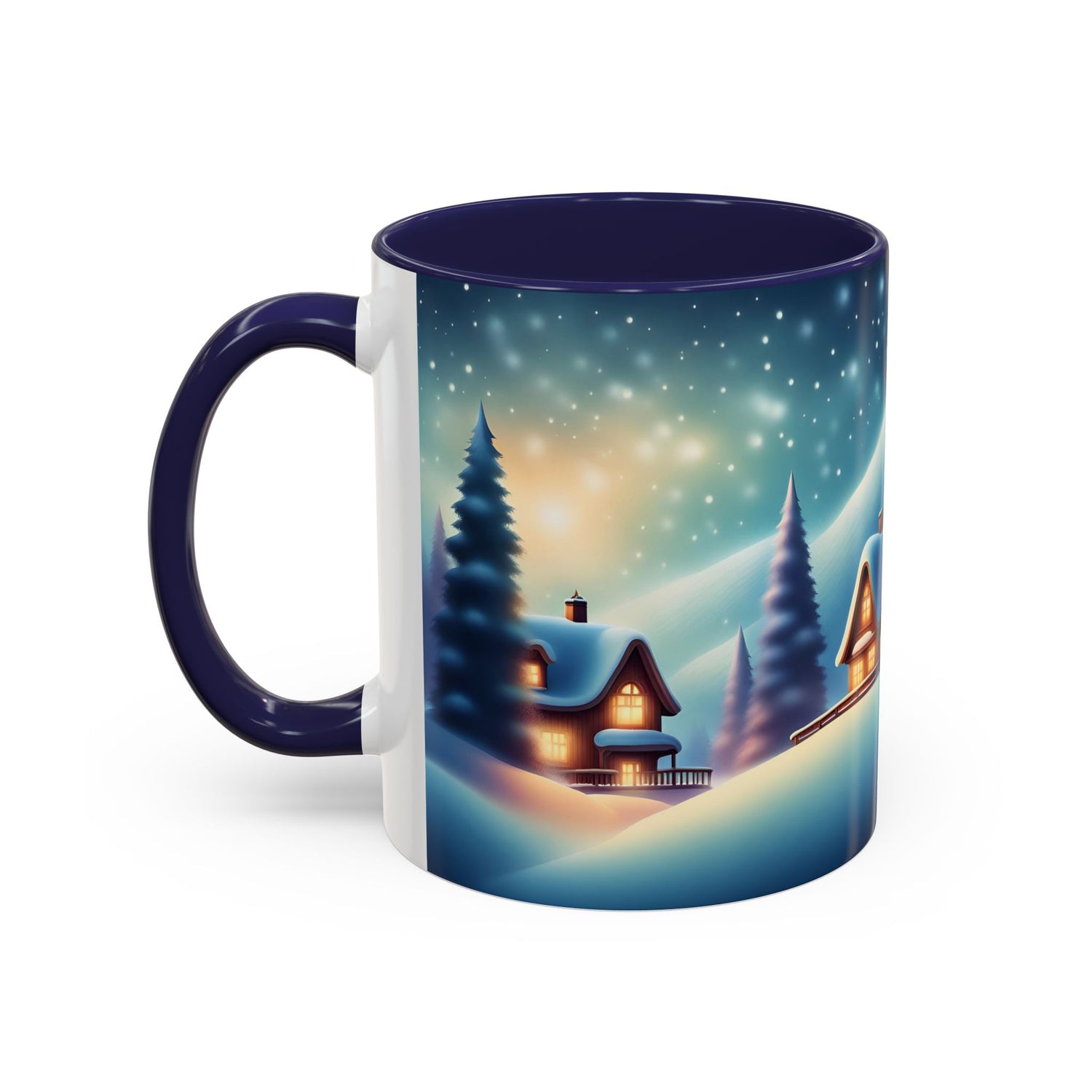 Accent Coffee Mug Winter Scenery