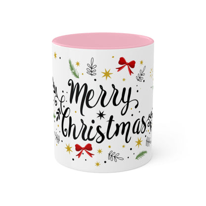 Merry Christmas Colorful Mugs, 11oz