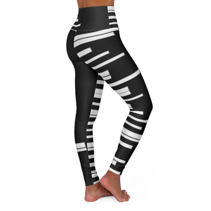 High Waisted Yoga Leggings piano keys