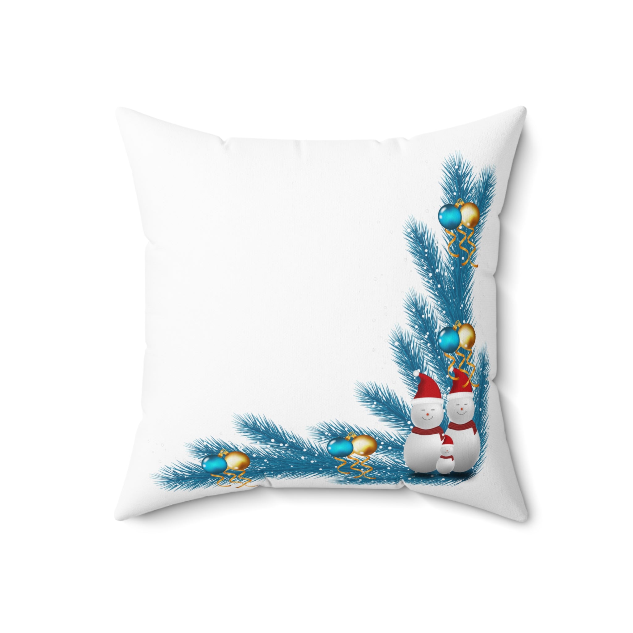 Spun Polyester Square Pillow Christmas