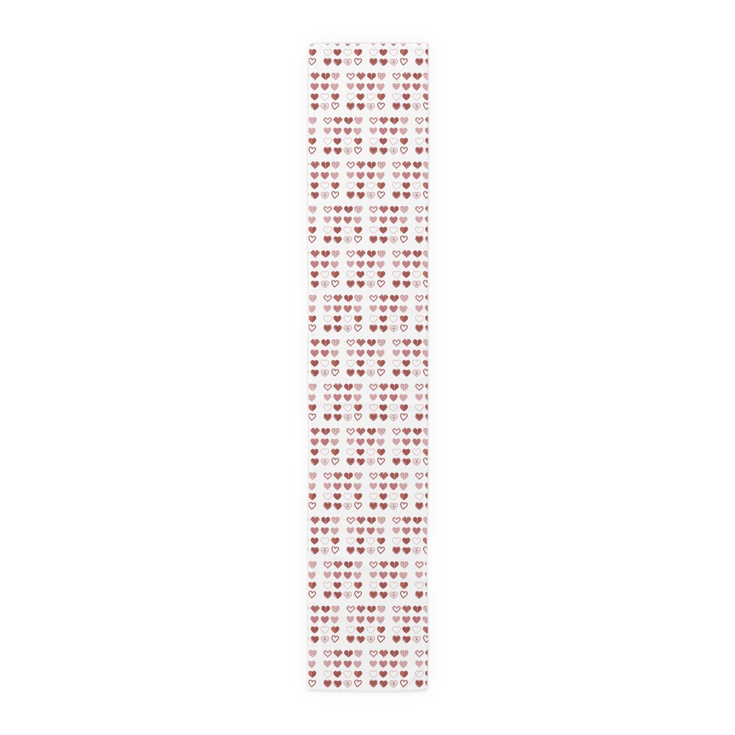 Table Runner (Cotton, Poly) Hearts Valentine