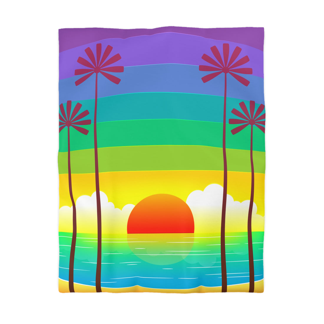 Microfiber Duvet Cover Sunset