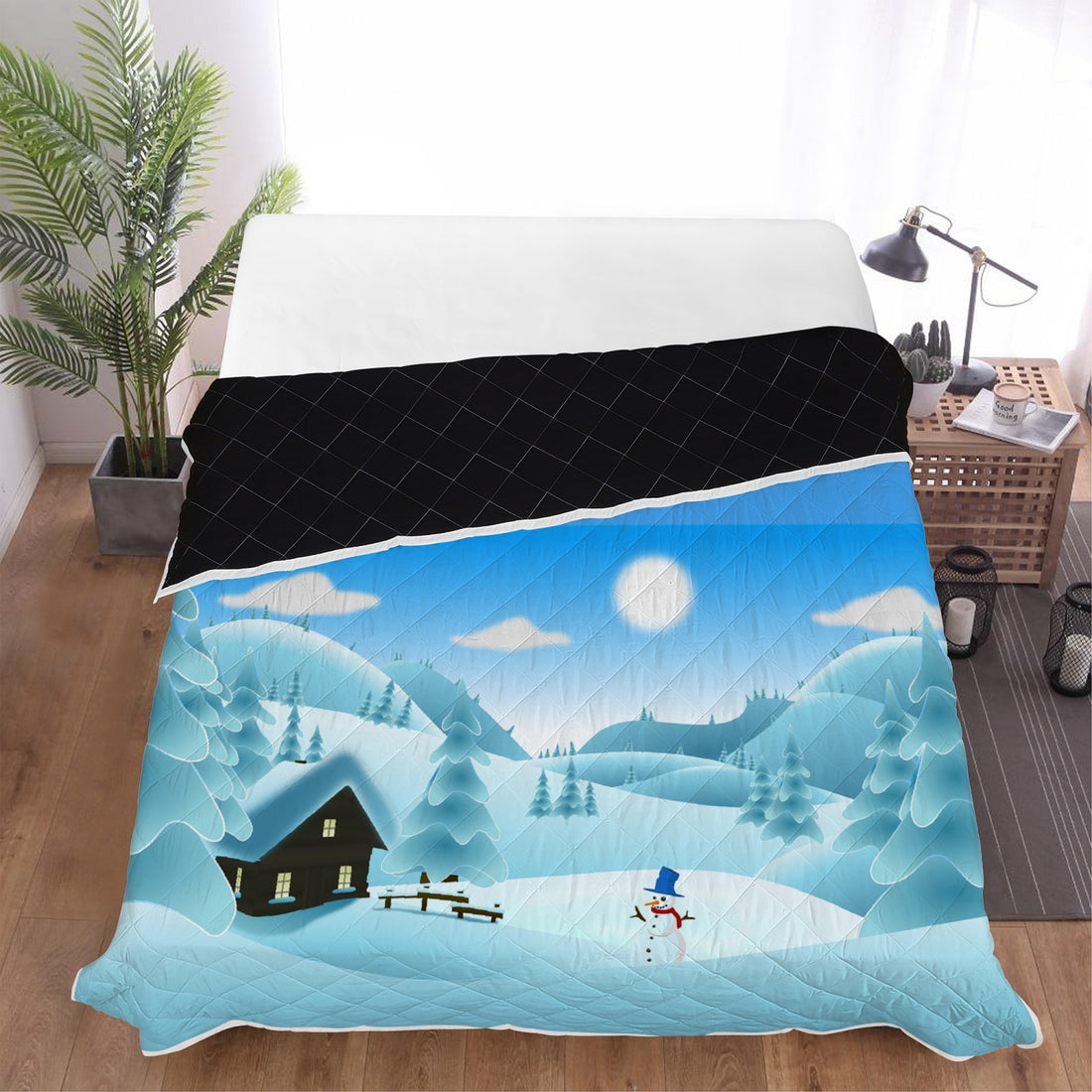 Polyester Quilt Winter landscape