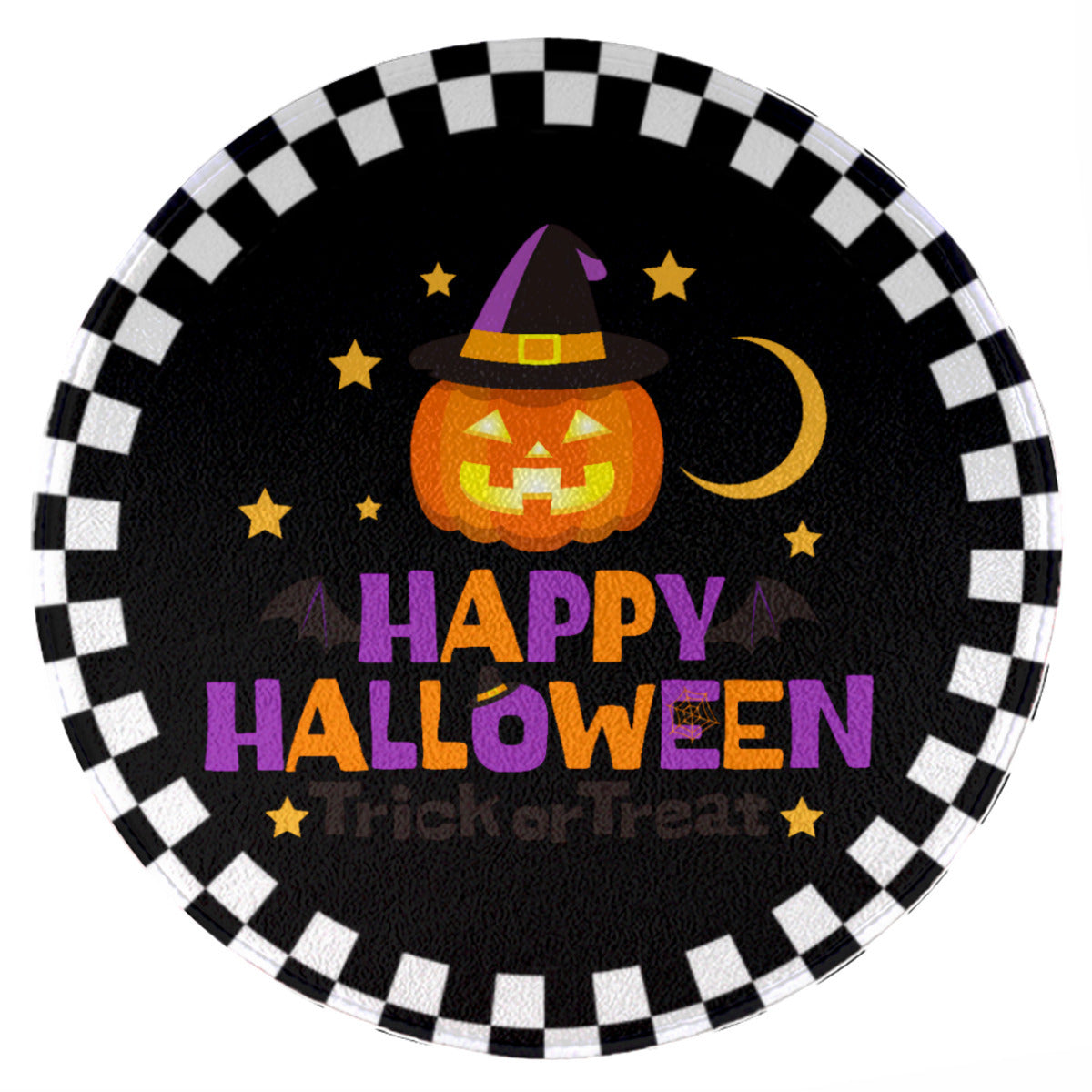 Round Rug Happy Halloween,  Home decoration,  Halloween home decoration