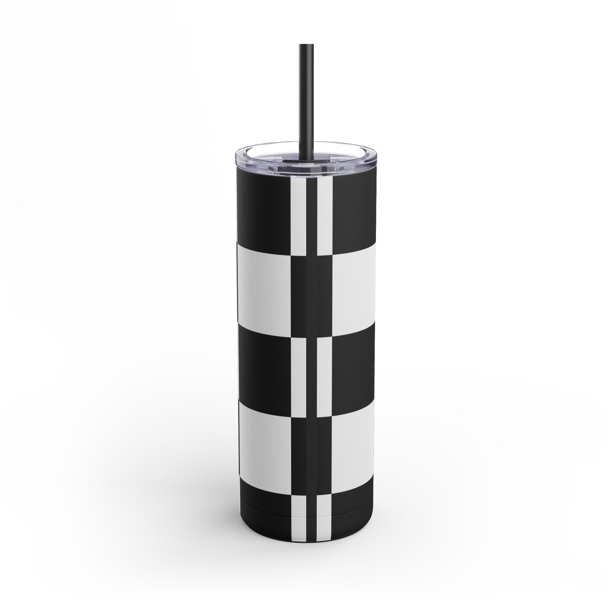 Skinny Matte Tumbler Black and White